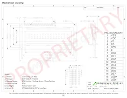NHD-0116AZ-FL-YBW Datasheet Page 3
