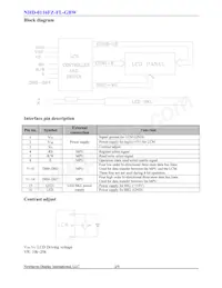 NHD-0116FZ-FL-GBW Datasheet Pagina 3