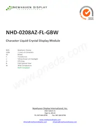 NHD-0208AZ-FL-GBW Datasheet Copertura