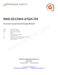 NHD-0212WH-AYGH-JT# Datenblatt Cover