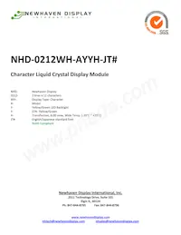 NHD-0212WH-AYYH-JT# Datenblatt Cover