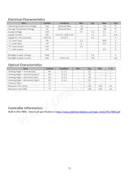 NHD-0216BZ-FL-GBW Datasheet Page 5