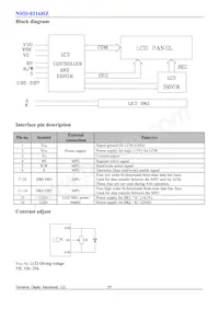 NHD-0216HZ-FL-GBW數據表 頁面 3