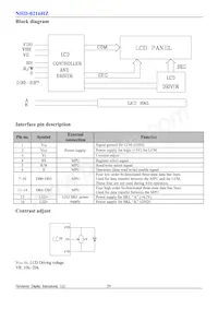 NHD-0216HZ-FL-YBW 데이터 시트 페이지 3