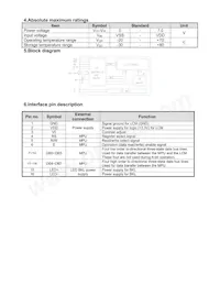 NHD-0216HZ-FSW-FBW-3V3C Datasheet Page 5