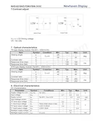 NHD-0216HZ-FSW-FBW-3V3C數據表 頁面 6