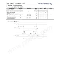 NHD-0216HZ-FSW-FBW-3V3C數據表 頁面 7