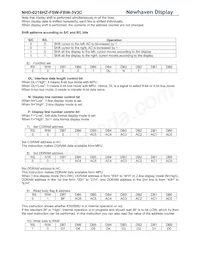 NHD-0216HZ-FSW-FBW-3V3C數據表 頁面 11