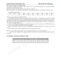 NHD-0216HZ-FSW-FBW-3V3C Datasheet Page 12