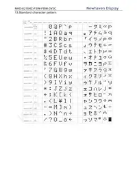 NHD-0216HZ-FSW-FBW-3V3C Datasheet Page 13