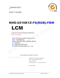 NHD-0216K1Z-FS(RGB)-FBW數據表 封面