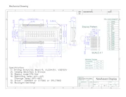 NHD-0216K1Z-FSO-GBW-L Datasheet Page 3