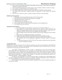 NHD-0216K1Z-NS(RGB)-FBW Datasheet Page 21