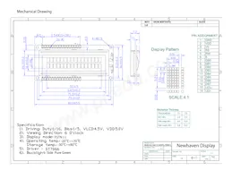 NHD-0216K1Z-NSPG-FBW-L Datasheet Pagina 3