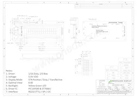 NHD-0216K3Z-FL-GBW-V3 Datasheet Pagina 3