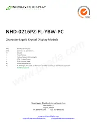 NHD-0216PZ-FL-YBW-PC Datenblatt Cover