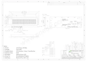 NHD-0216S3Z-FL-GBW-V3 Datasheet Page 3