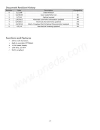 NHD-0216SZ-FSW-GBW Datasheet Page 2