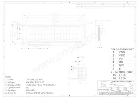 NHD-0216SZ-FSW-GBW Datasheet Page 3