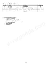 NHD-0220CW-AY3 Datasheet Page 2