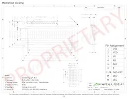 NHD-0220GZ-FL-GBW Datasheet Page 3