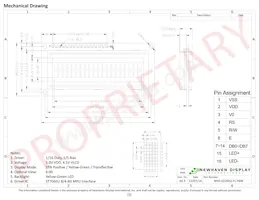 NHD-0220GZ-FL-YBW Datasheet Page 3