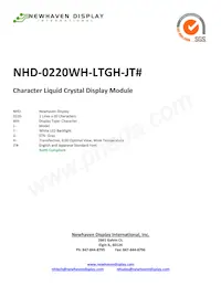 NHD-0220WH-LTGH-JT# Datenblatt Cover