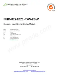 NHD-0224BZ1-FSW-FBW Datasheet Copertura