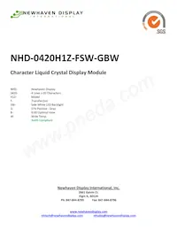 NHD-0420H1Z-FSW-GBW Datasheet Cover