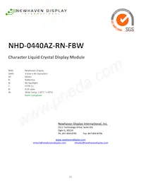 NHD-0440AZ-RN-FBW Datasheet Copertura