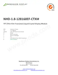NHD-1.8-128160EF-CTXI# Datasheet Cover