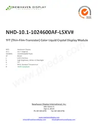NHD-10.1-1024600AF-LSXV# Datasheet Cover