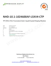 NHD-10.1-1024600AF-LSXV#-CTP Datenblatt Cover