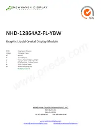 NHD-12864AZ-FL-YBW數據表 封面