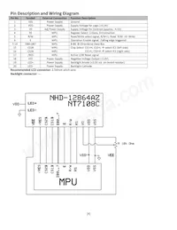 NHD-12864AZ-FL-YBW數據表 頁面 4