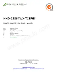 NHD-12864WX-T1TFH# Datenblatt Cover