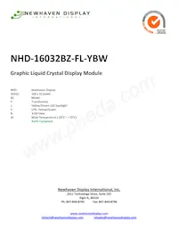NHD-16032BZ-FL-YBW數據表 封面