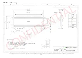 NHD-16032BZ-FL-YBW Datasheet Page 3