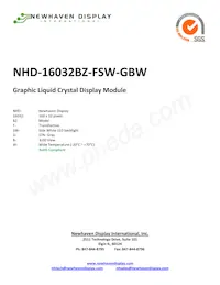 NHD-16032BZ-FSW-GBW Datenblatt Cover