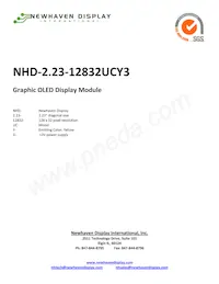 NHD-2.23-12832UCY3數據表 封面