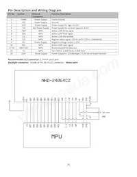 NHD-24064CZ-FSW-FBW Datasheet Page 4