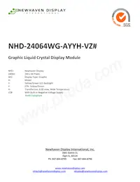 NHD-24064WG-AYYH-VZ# Datenblatt Cover