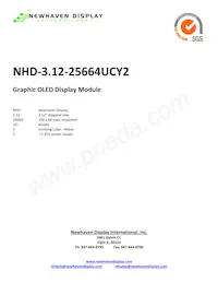NHD-3.12-25664UCY2數據表 封面