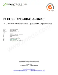 NHD-3.5-320240MF-ASXN#-T數據表 封面
