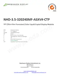 NHD-3.5-320240MF-ASXV#-CTP數據表 封面