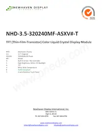NHD-3.5-320240MF-ASXV#-T Cover