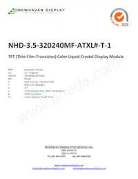 NHD-3.5-320240MF-ATXL#-T-1 Datenblatt Cover