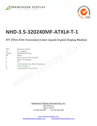 NHD-3.5-320240MF-ATXL#-T-1 데이터 시트 표지