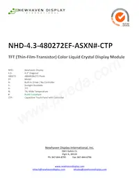 NHD-4.3-480272EF-ASXN#-CTP Datenblatt Cover