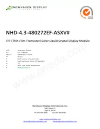 NHD-4.3-480272EF-ASXV# Datenblatt Cover